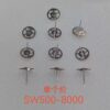 4 Original Swiss SW500 Movement: Balance Wheel, Escape Wheel, Pallet, Bearing; 8000 Large Second Wheel, 6912H Second Wheel, 1488 Automatic Third Wheel, Second Wheel