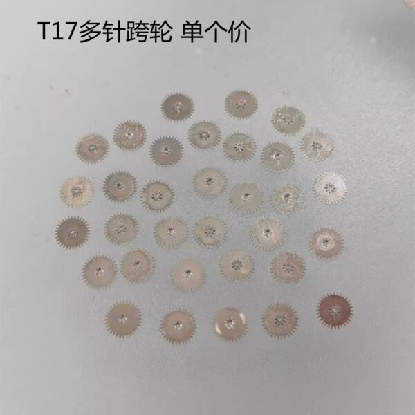 Tianjin Seagull T17 Pallet Fork, Escape Wheel, Center Wheel, Third Wheel, Date Wheel, Cannon Pinion, Vertical Wheel, Clutch Wheel, Automatic Main Drive Wheel