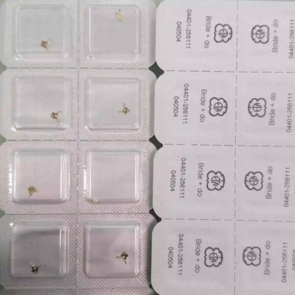 Swiss Imported 256.111 Movement Parts: Stem, Clutch Wheel 407, Retaining Clip, Electronic Retaining Clip