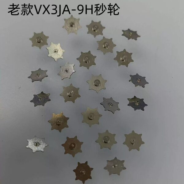 6 Large Second Wheel, 369H Small Second Wheel, Hour Wheel, Minute Wheel, Cannon Pinion, Date and Day Driving Wheels for VX3JE, VX3N and VX3JA (Old Model)