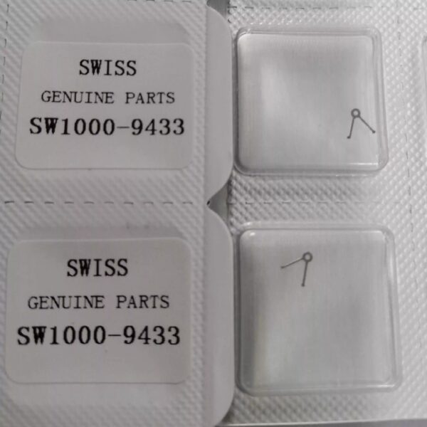 7 Original Swiss SW100 Automatic Bridge, Bar Bridge, Seconds Bridge, Bearing, Setting Lever, Stem, Second-Stopping Spring