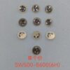 7 Original Swiss SW500 Movement: Balance Wheel, Escape Wheel, Pallet, Bearing; 8000 Large Second Wheel, 6912H Second Wheel, 1488 Automatic Third Wheel, Second Wheel
