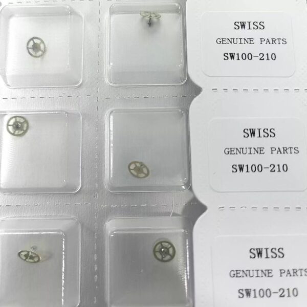 Swiss SW100 Movement Parts - Barrel, Mainspring Barrel, Crown Wheel, Clutch Wheel & Balance Wheel