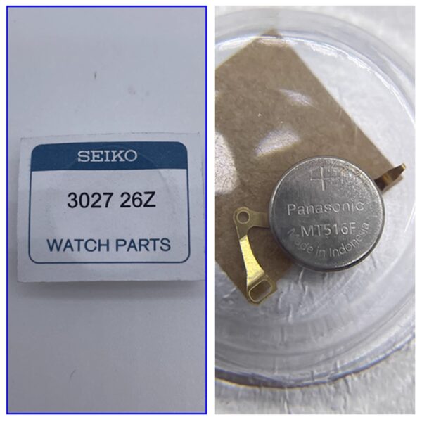 8 MT516 3027-26Z Solar Rechargeable Battery - Watch Accessory for Solar-Powered Watches
