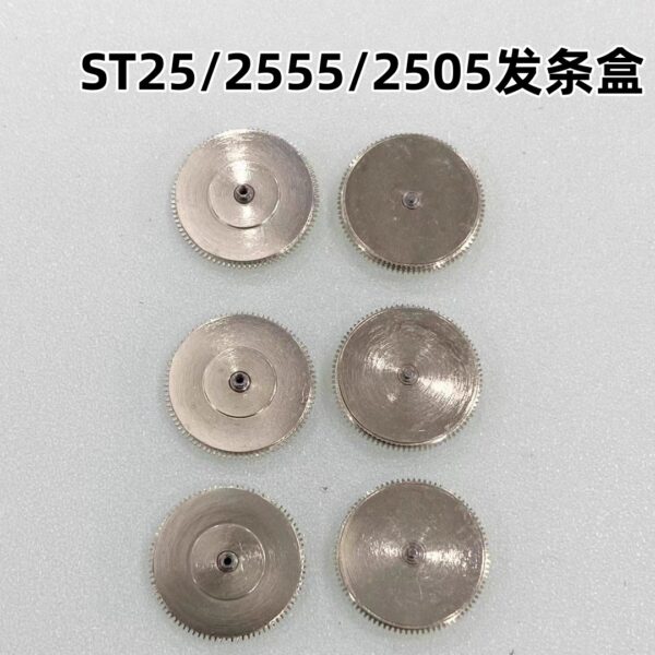 Watch Movement Parts - ST25/2555/2505 Mainspring Barrel (with Mainspring Included), Movement Components