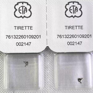 Swiss ETA Watch Parts: Crown Tube, Stem, Hour Wheel, Electronic Clip for E03.001 & 281.002 Calibers