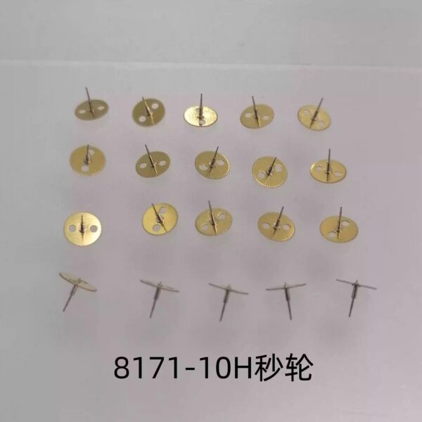 Watch Movement Accessories: 8171, 8172, 8173, 8174, 8176 Crown Stem, Setting Lever, Large Second Wheel (210H Second), Negative Plate