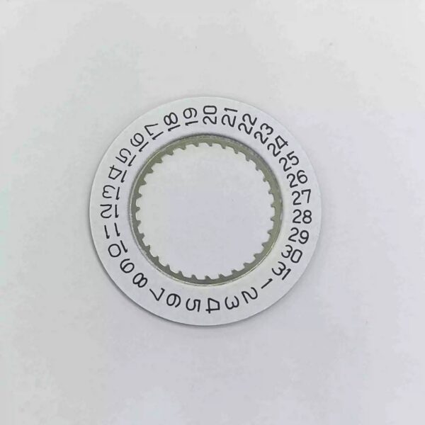 Swiss Ronda Original Movement 5040D, 5030D-4 Movement, Calendar Disc, White, 3 o'clock, 4 o'clock, 6 o'clock Positions