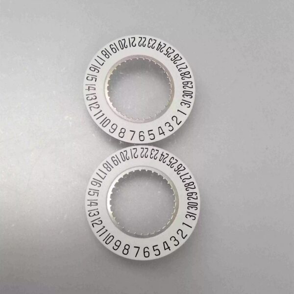 9 Watch Accessories: Swiss Imported ETA F05.111 Movement Parts, Calendar Disc, 3 o'clock Position, 6 o'clock Position
