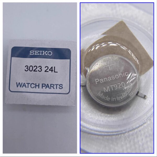 Seiko Original Solar Battery MT920 3023-24L - Watch-Specific Rechargeable Battery Japan Made