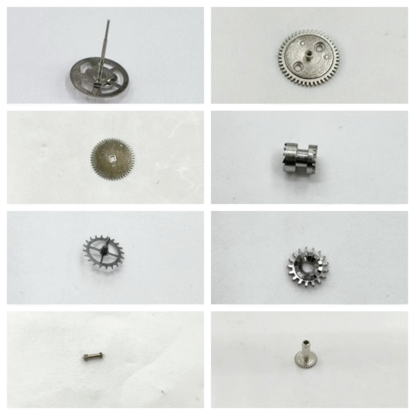 未命名 Dandong 7750 Movement Parts: Barrel Gear, Pinion Gear, Second Wheel, Clutch Wheel, Center Wheel, Crown Wheel, Escape Wheel, Minute Wheel