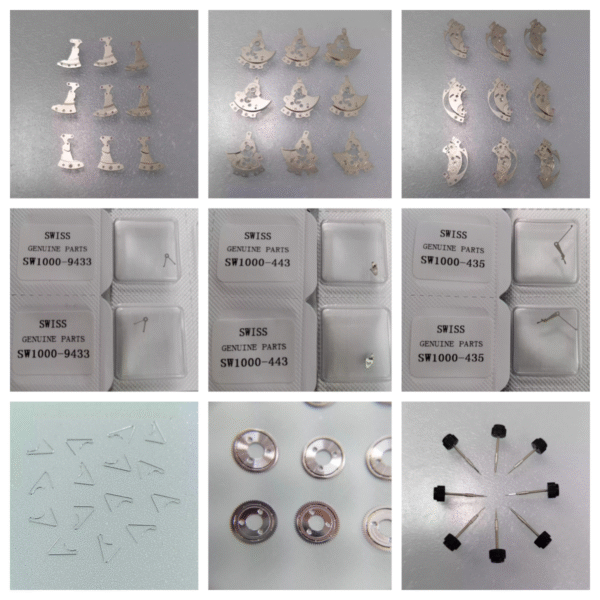 未命名 Original Swiss SW100 Automatic Bridge, Bar Bridge, Seconds Bridge, Bearing, Setting Lever, Stem, Second-Stopping Spring